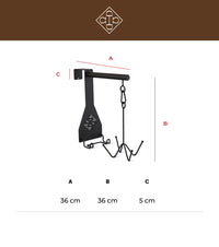 Grooming Deluxe 4-finger Tränskrok med Krokfäste