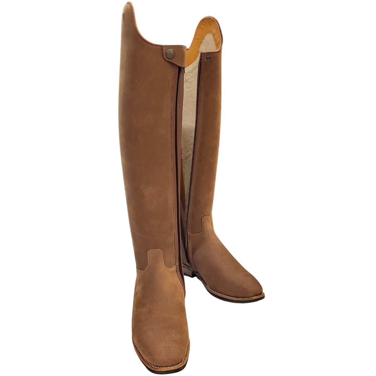DeNiro Boot Giotto Dressyrstövel Nubuck & Sheepskin - Legno