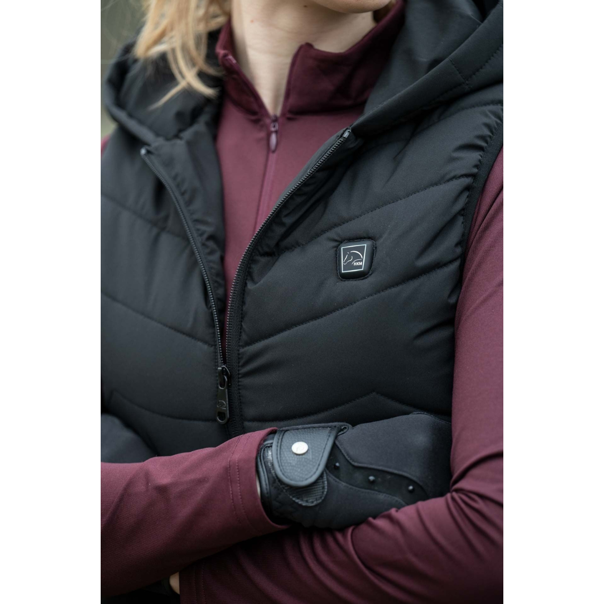 HKM Värmeväst med huva