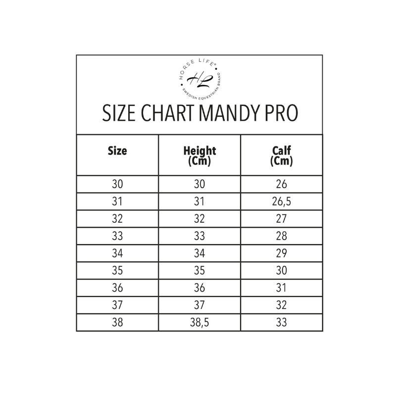 Horse Life Mandy Pro Ridstövel – Black 30-38