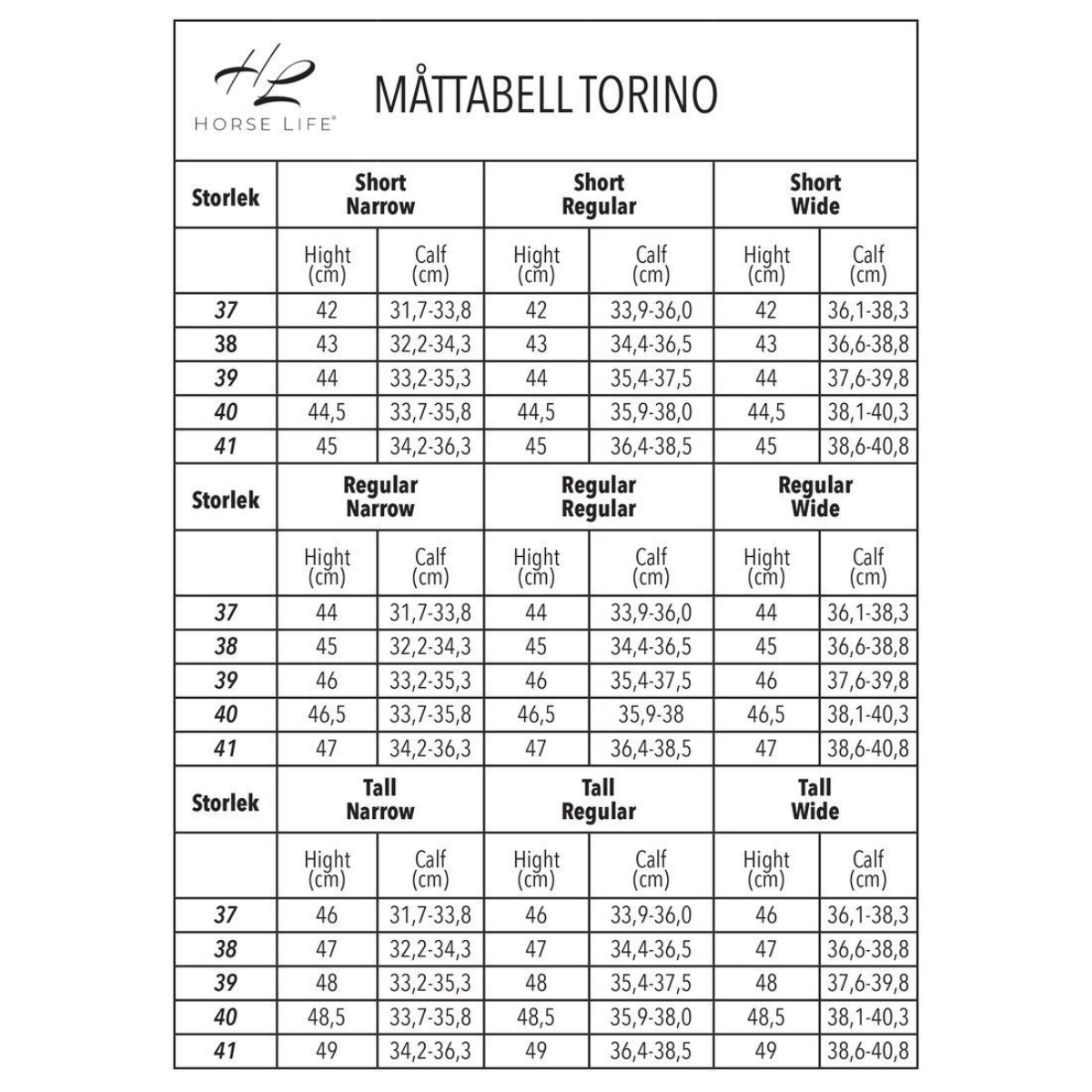 Horse Life Torino Ridstövel - Black