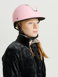 Jacson Philly Riding Helmet Mips Black/Pink Glitter