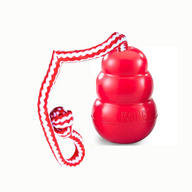 KONG Classic röd med rep