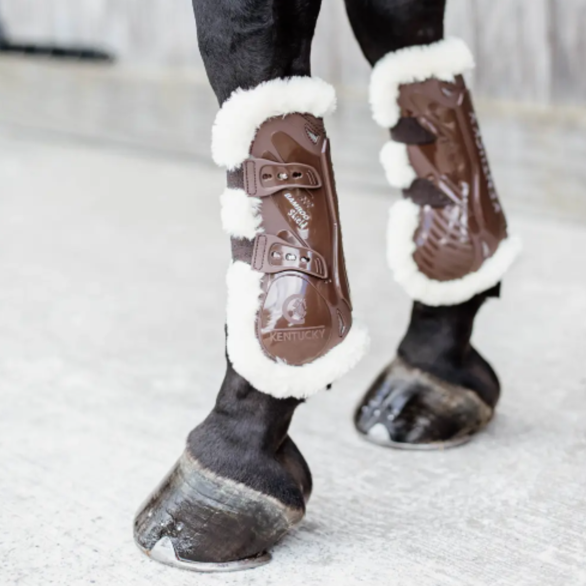 Kentucky Vegan Sheepskin Tendon Boots bamboo Elastic