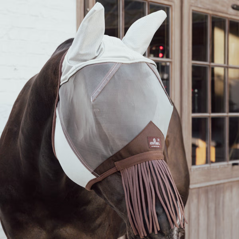 Kentucky Fly Mask Classic med öron och fransar