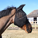 Kentucky Fly Mask Classic med öron och fransar