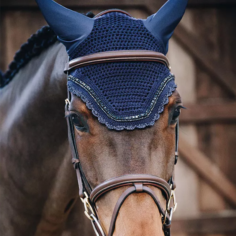 Kentucky Fly veil Wellington stone and pearl