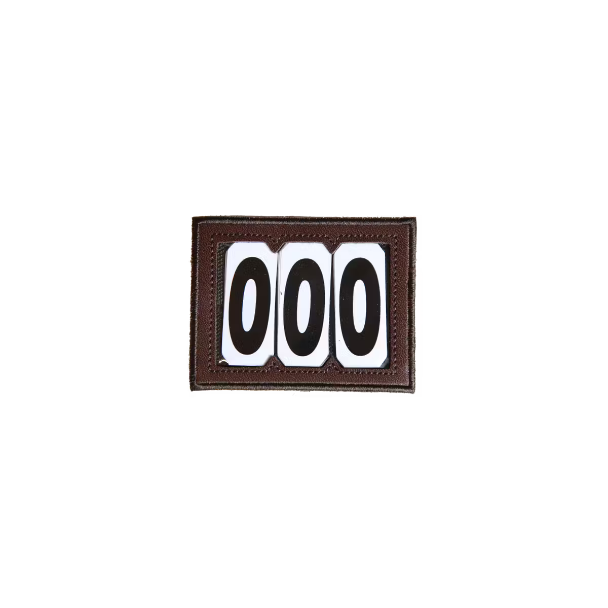 Kentucky Number Tag PVC Velcro