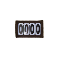 Kentucky Number Tag PVC Velcro