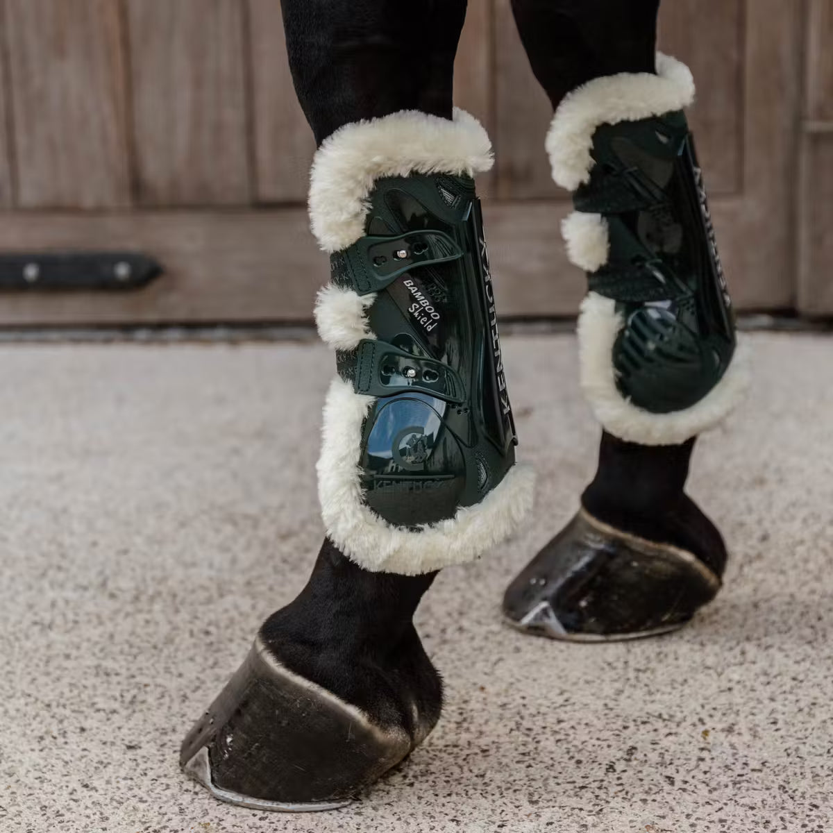 Kentucky Vegan Sheepskin Tendon Boots bamboo Elastic