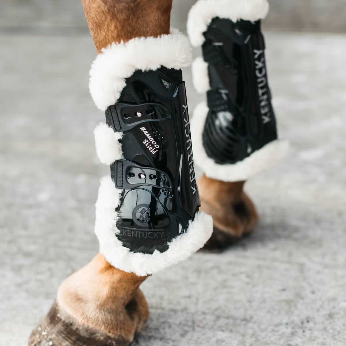 Kentucky Vegan Sheepskin Tendon Boots bamboo Elastic