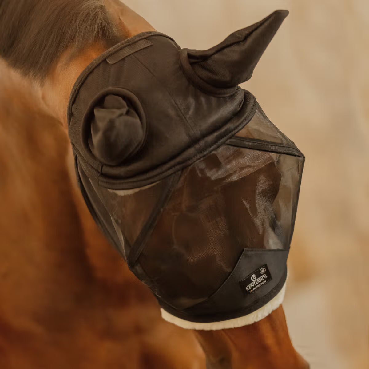 Kentucky Fly Mask Skin Friendly med öron