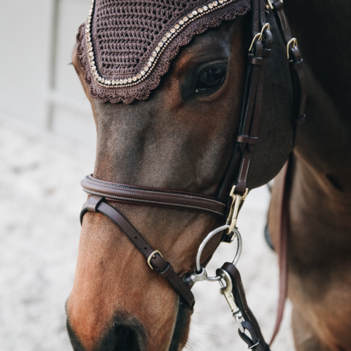 Kentucky Fly veil Wellington stone and pearl soundless