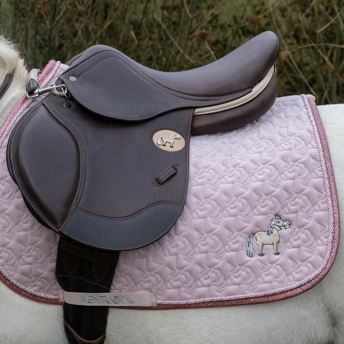 Kentucky Saddle Pad Unicorn Head Glitter Jump