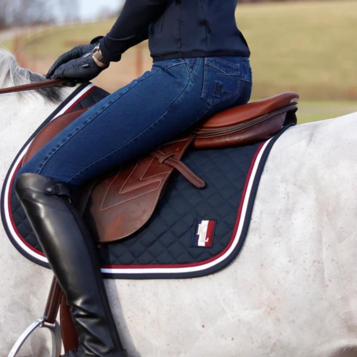 Kingsland Kayce Ridbyxa i denim Full grip