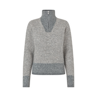 Kingsland Audrey Halv Zip Stickad Tröja