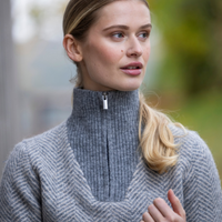Kingsland Audrey Halv Zip Stickad Tröja