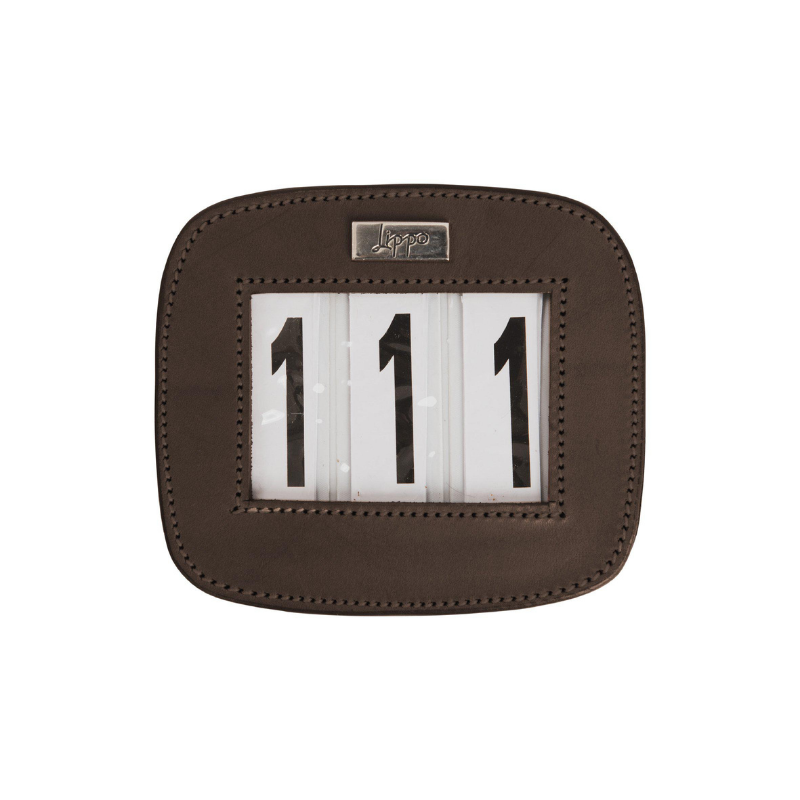 Lippo Nummerlapp Läder Rektangulär 3-siffror