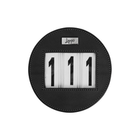 Lippo Nummerlapp Läder Rund 3-siffror