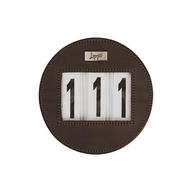 Lippo Nummerlapp Läder Rund 3-siffror