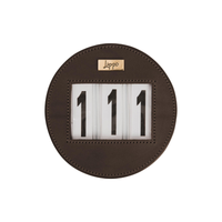 Lippo Nummerlapp Läder Rund 3-siffror