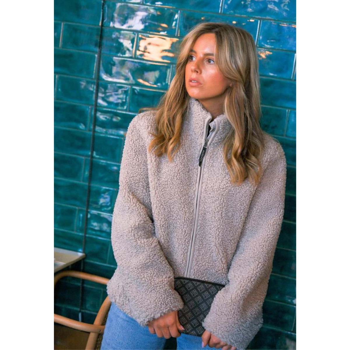 Marengo Teddy Jacket Greige