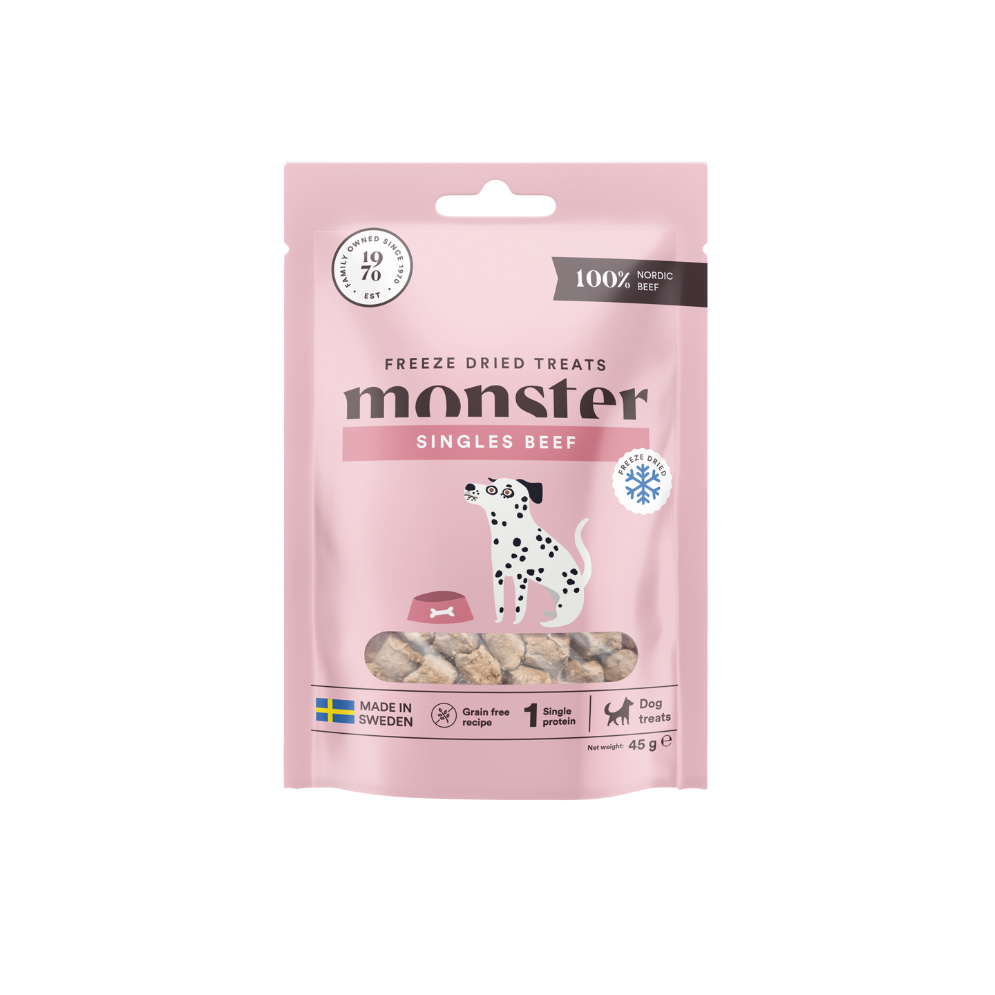 Monster Freeze Dried Treats Singles Beef