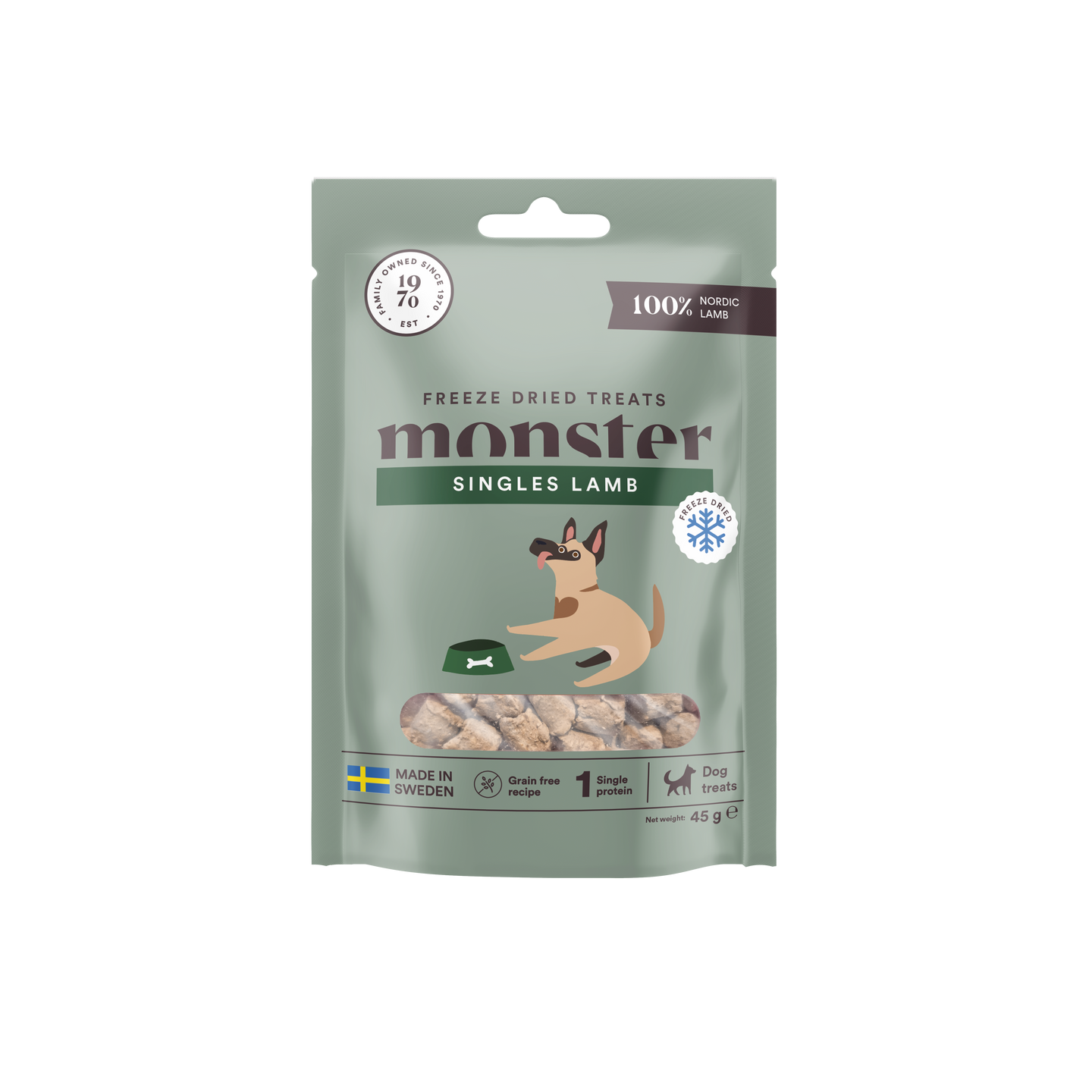 Monster Freeze Dried Treats Singles Lamb