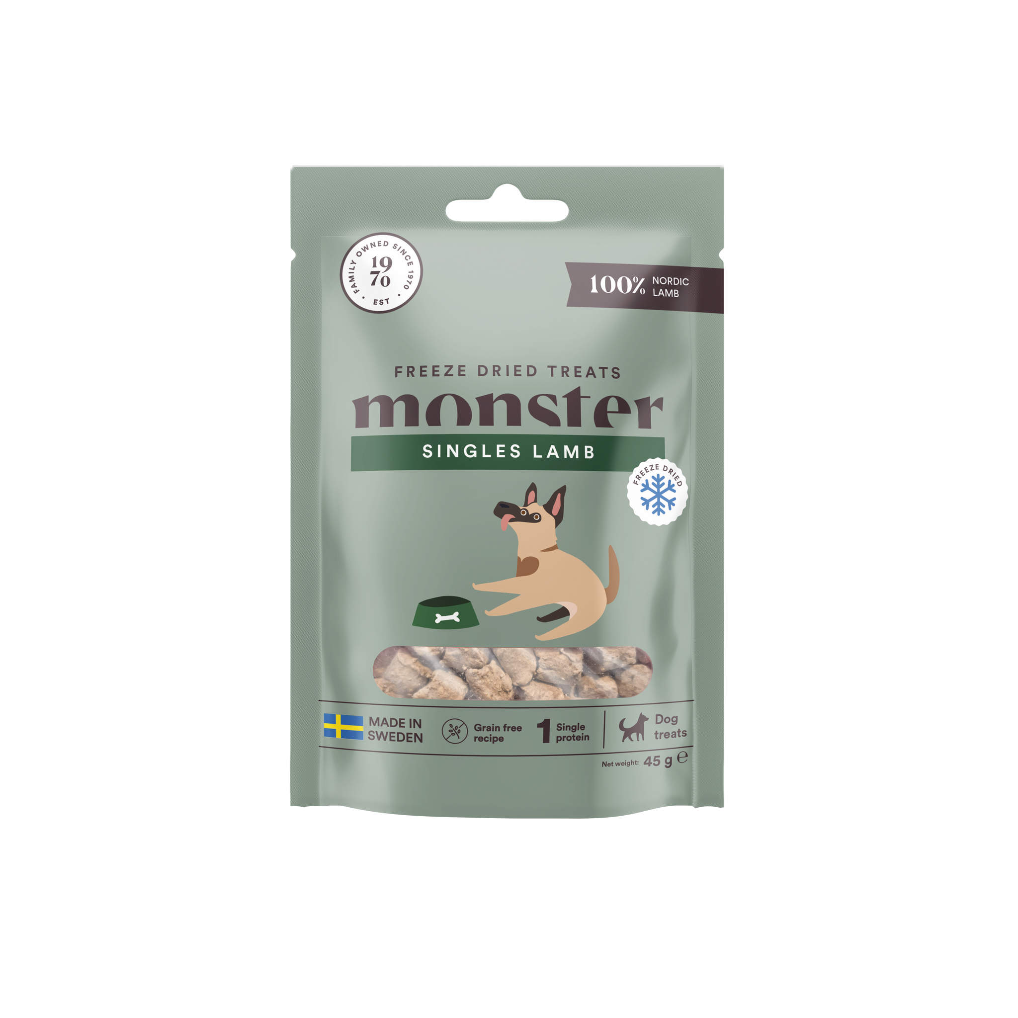 Monster Freeze Dried Treats Singles Lamb