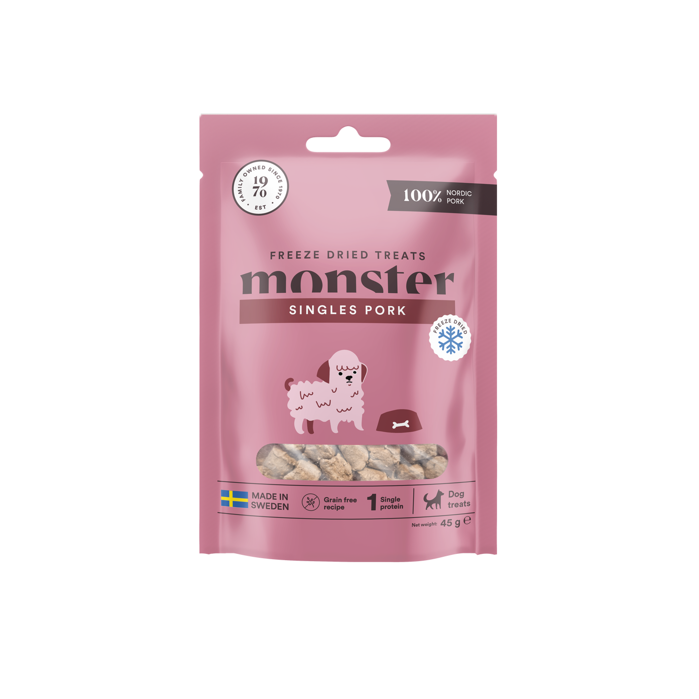Monster Freeze Dried Treats Singles Pork