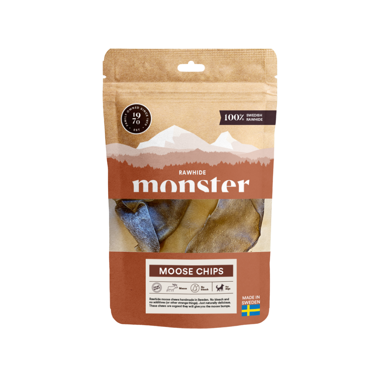 Monster Raw Älg Chips Påse 10st