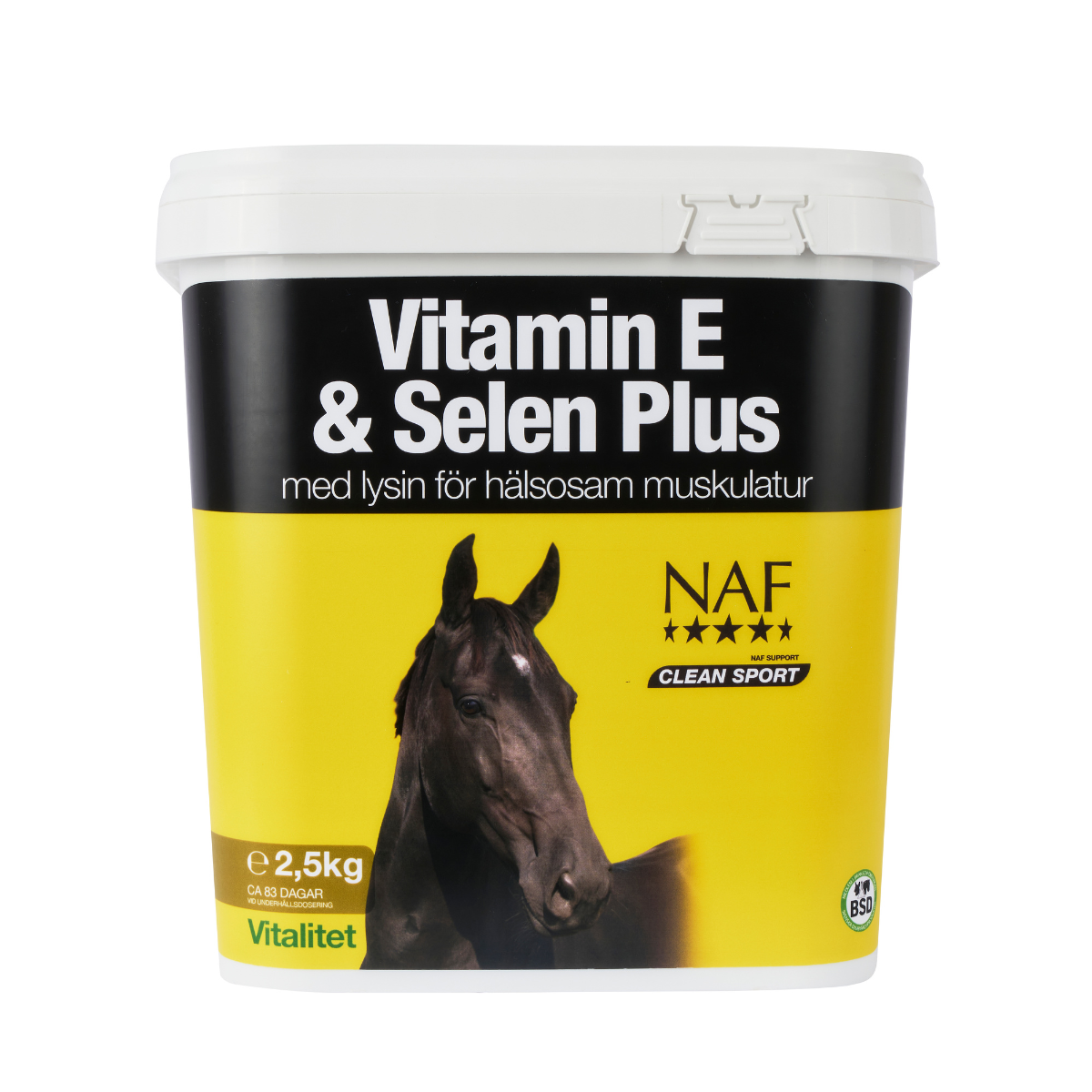 NAF Vitamin E, Selen & Lysin pulver