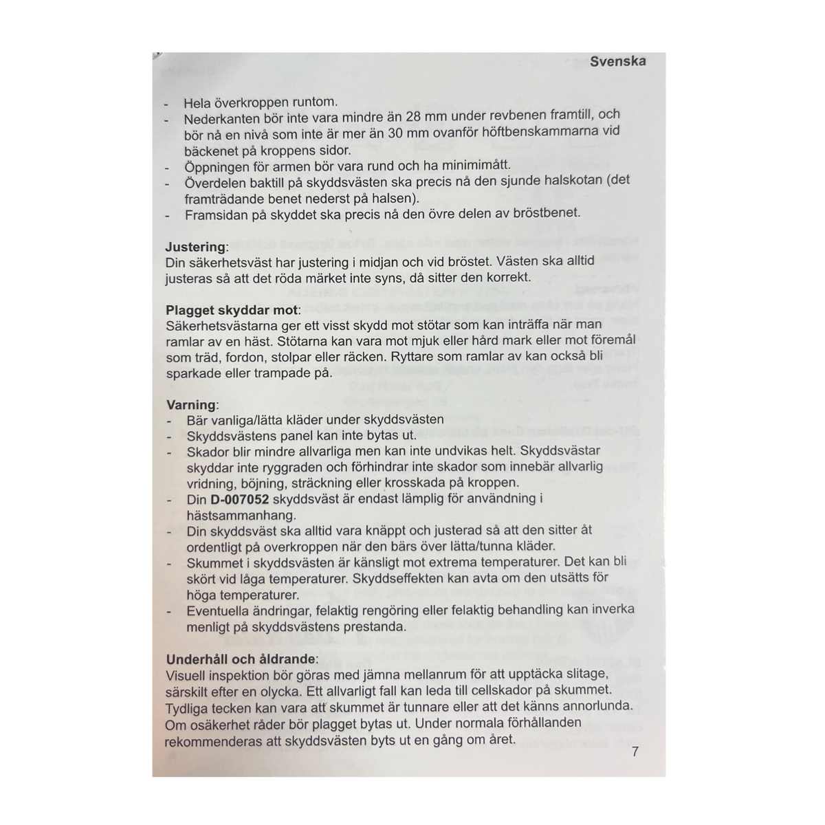 Riders Company Säkerhetsväst