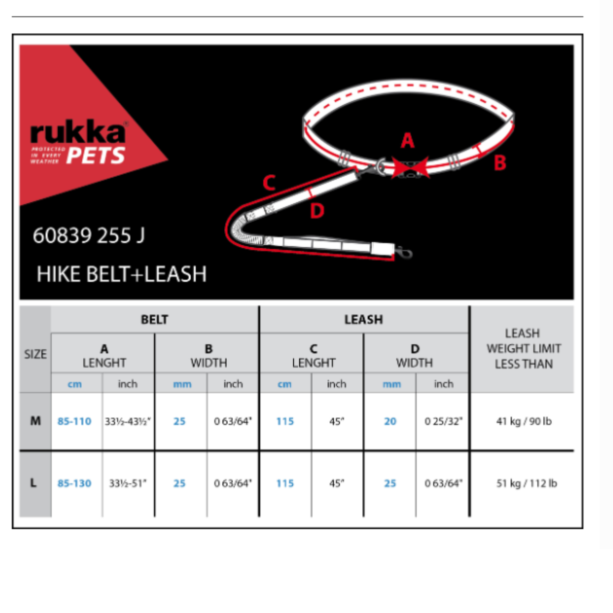 Rukka Pets Hike Joggingbälte