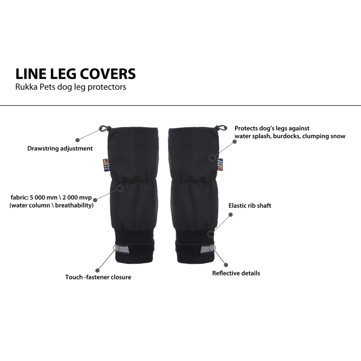 Rukka Pets Line Leg Covers