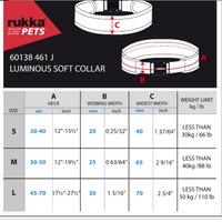 Rukka Pets Luminous soft Hundhalsband