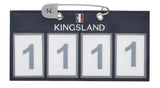 Kingsland Classic Nummerlapp 4 siffror 2-pack