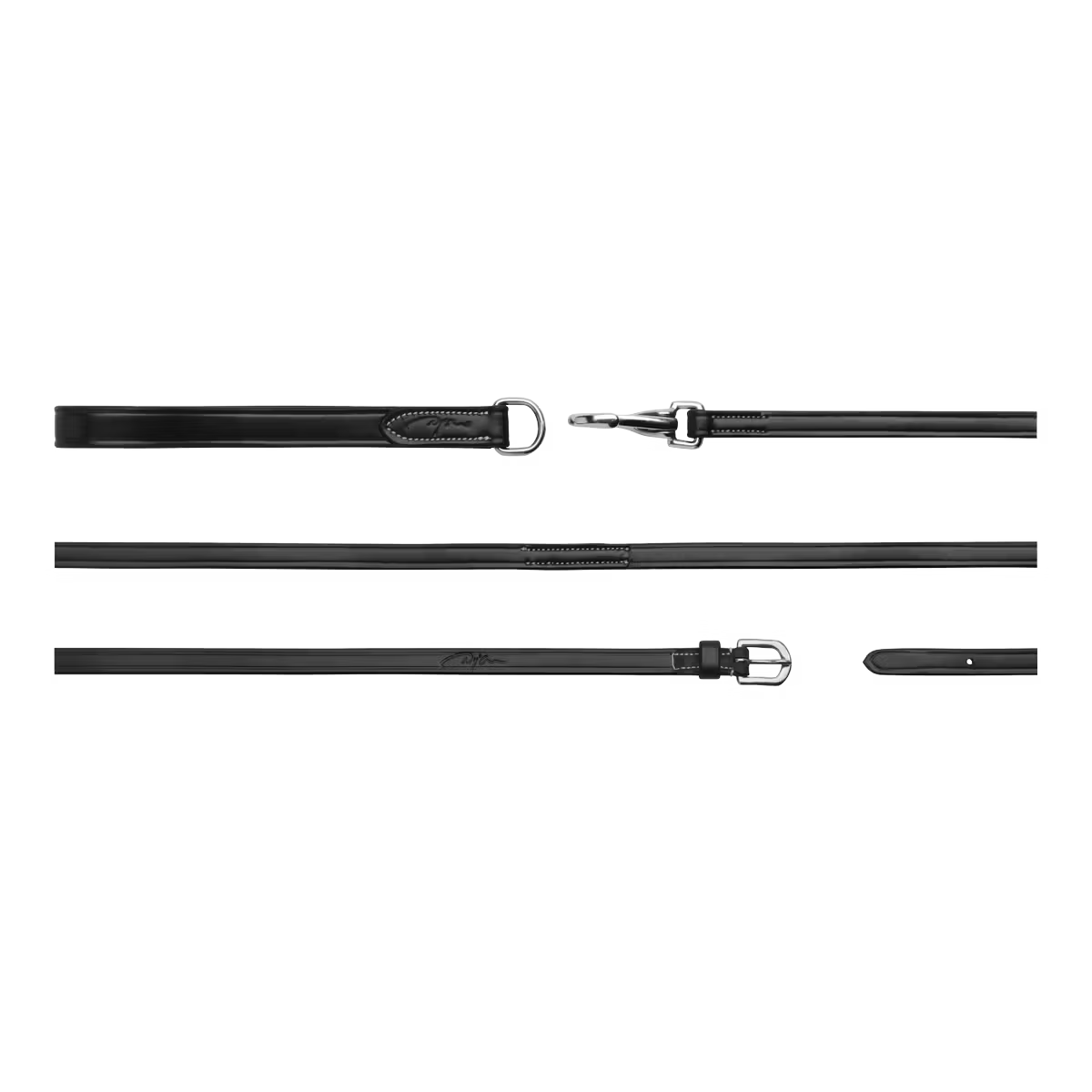 Dyon WO Gramant rein 13mm in leather + attachment