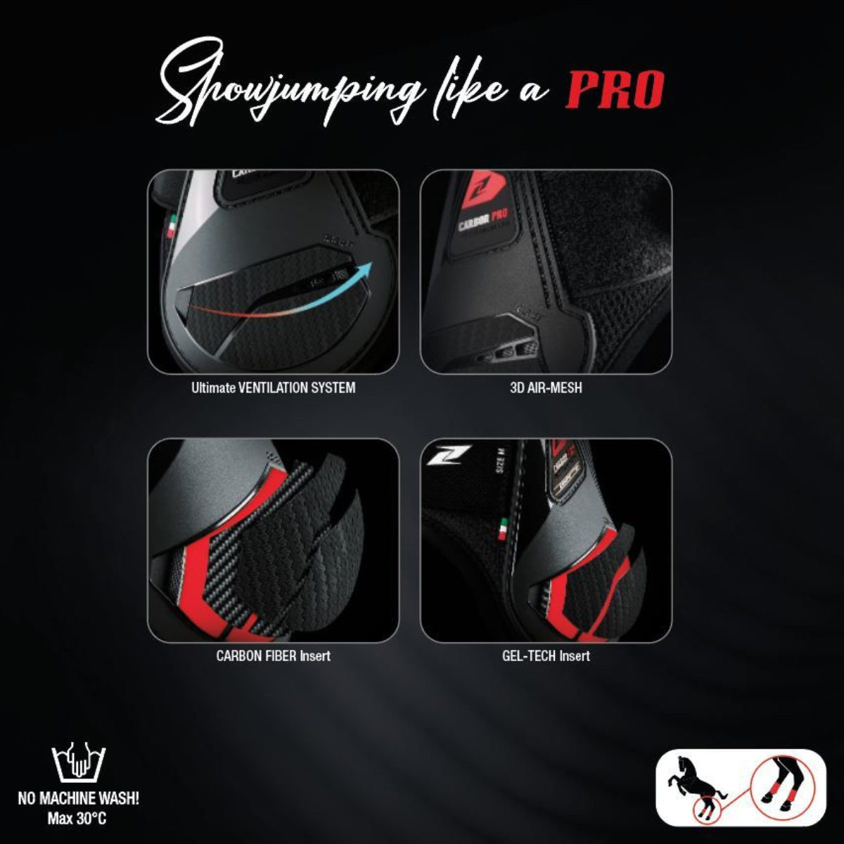 Zandona Carbon Pro Junior Bakskydd