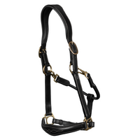 Dyon DY Leather halter with pattern stitch 2-in-1