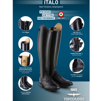 Tricolore Italo 01 Ridstövel - Smooth Dark Brown 44-46