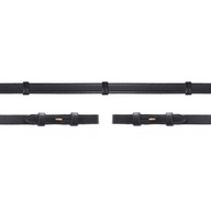 Schockemöhle Lädertygel M. Stoppar Svart/guld