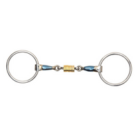 Shires Blue Sweet Iron bridle with rollers