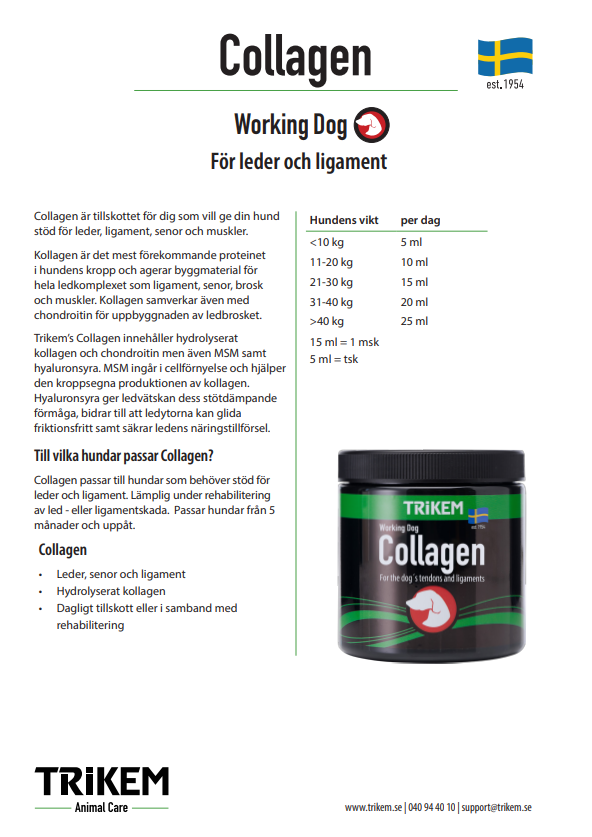 Trikem Working Dog Collagen