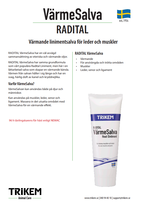 Trikem Radital Värmesalva