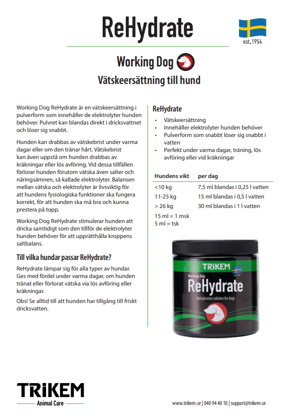 Trikem Working Dog Max Rehydrate